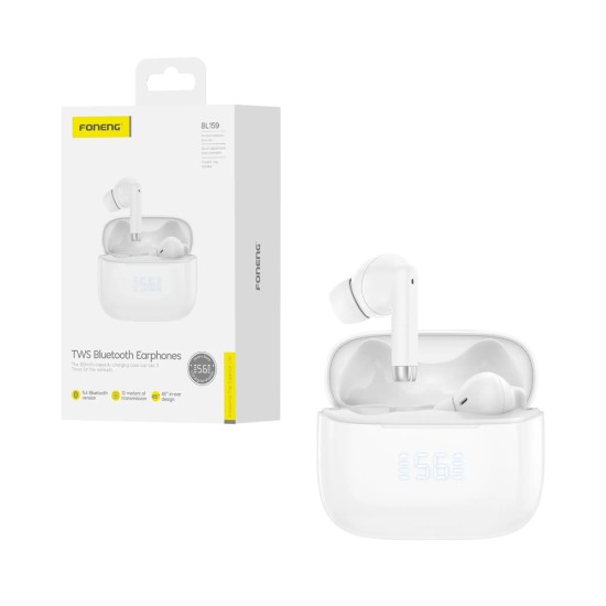 Foneng True Wireless Earbuds BL159 Bluetooth 5.4 White